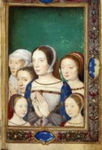 Eléonore représentée sur la miniature du livre d'heures de Catherine de Médicis