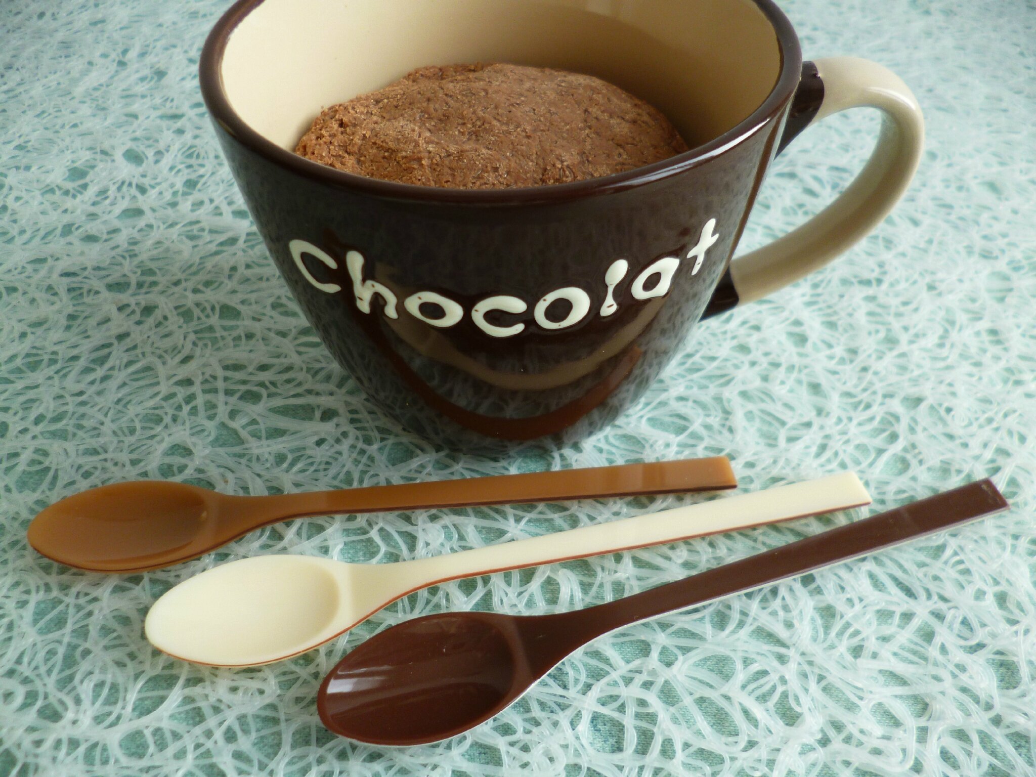mug cake diététique coco chocolat au konjac et avec Sukrin (sans sucre ni  beurre ni oeufs) - mes gourmandises diététiques