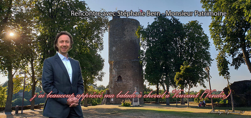 rencontre avec Stephane Bern - Vouvant balade historique à cheval
