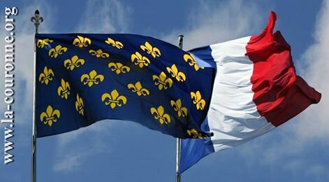 drapeau couronne France