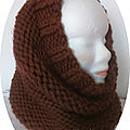 Un bonnet et son snood coordonné