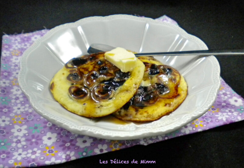 Pancakes aux myrtilles très « fluffy » 2