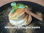 Millefeuille foie gras poire