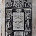 Titre gravé (au burin) 