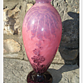Vase en pâte de verre Dahlia Le Verre Français (Charles Schneider)