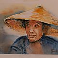 Portrait chinois au chapeau