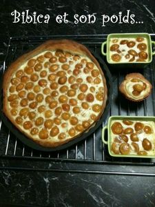 Tarte à la mirabelle et mini tarte et clafoutis