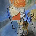 Tu trouveras ta mélodie- acryl 2019- 80X80cm- (n°135) ND