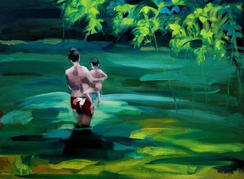 Exotique 8595 - huile sur toile - 81 x 60 cm