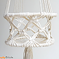 Déco vintage ... suspension macrame * fils 
