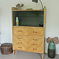 Meuble commode vitrine bar secrétaire vintage