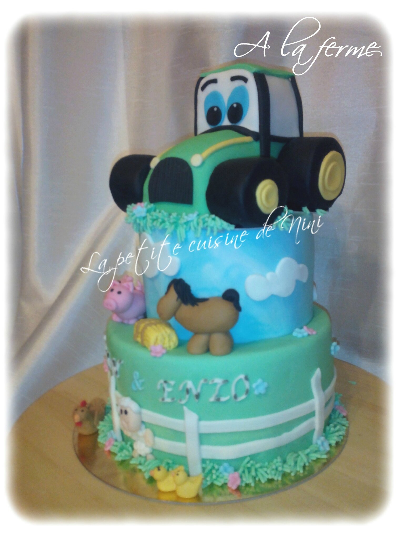 Gateau D Anniversaire Theme La Ferme La Petite Cuisine De Nini