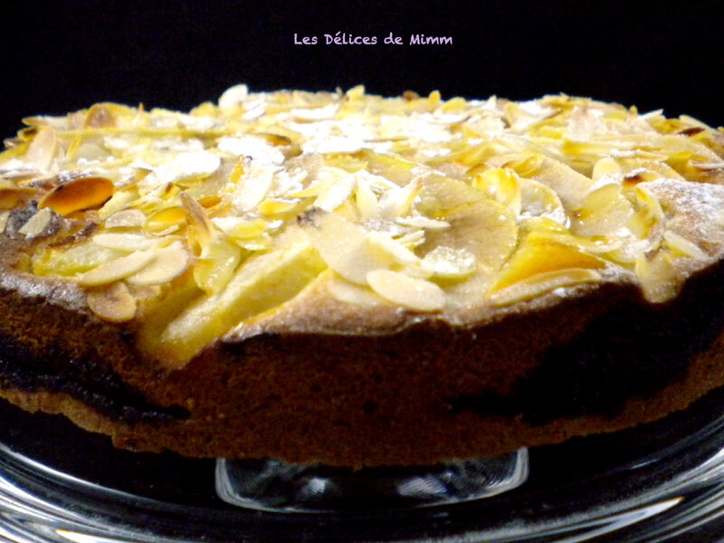 Gâteau d’automne poires-amandes
