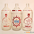 Vintage ... bouteille de lait * copélait et vitho 