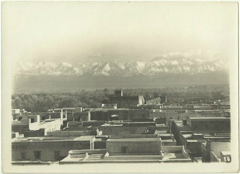 Vue de l'Atlas prise du palais de la Bahya FELIX