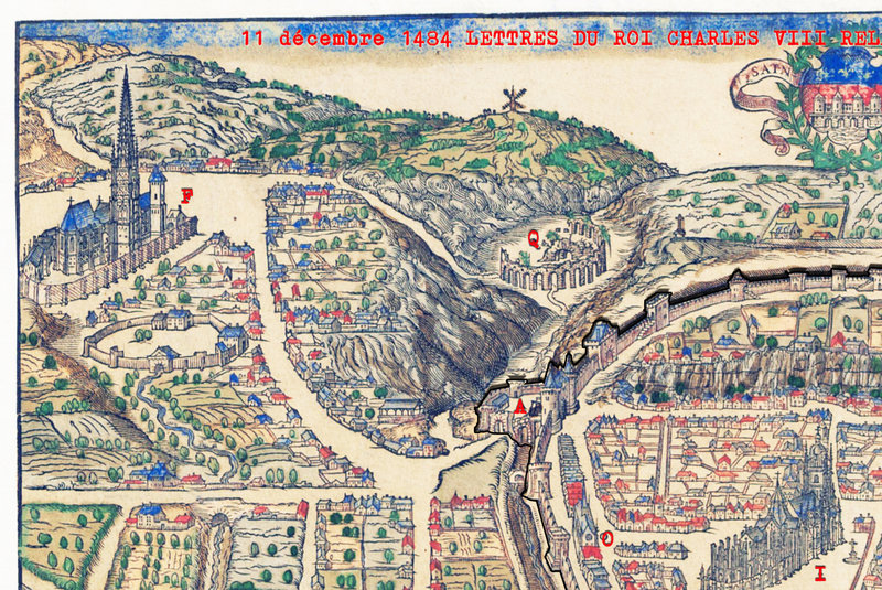 11 décembre 1484 LETTRES DU ROI CHARLES VIII RELATIVES AUX FORTIFICATIONS DES PORTES DE SAINTES a