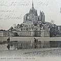 Carte postale ... mont saint-michel (1904) * 