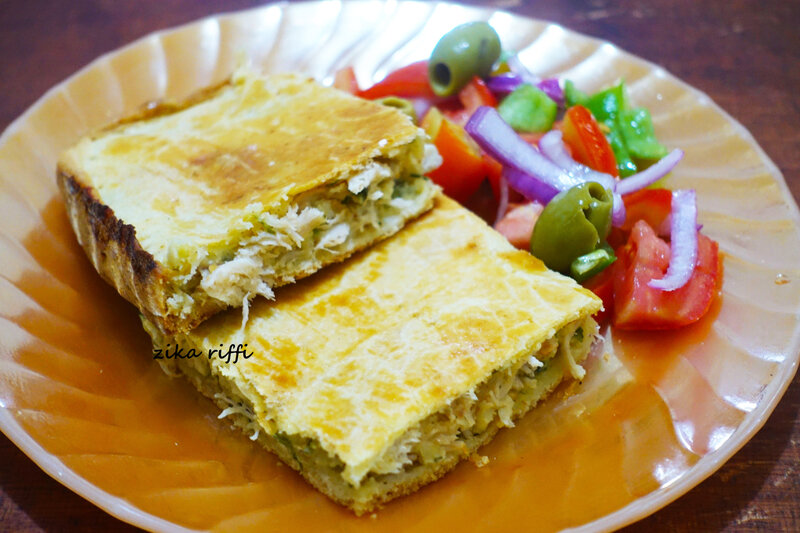 tourte poulet et pâte à l'huile 01