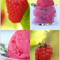 Glace à la framboise avec ou sans sorbetière