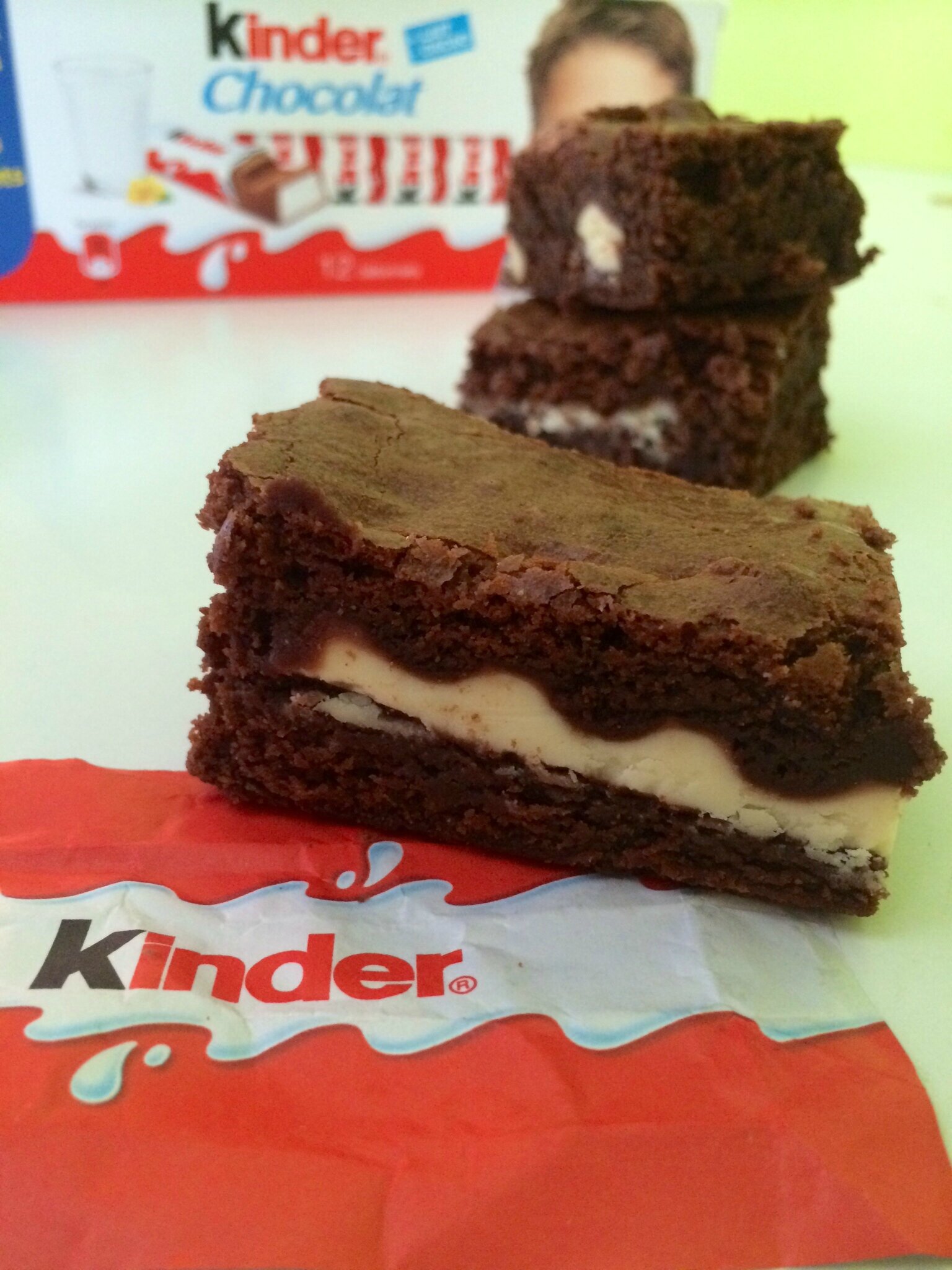 Brownies au kinder Quand super maman cuisine...