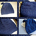 Un bonnet au point de bambou