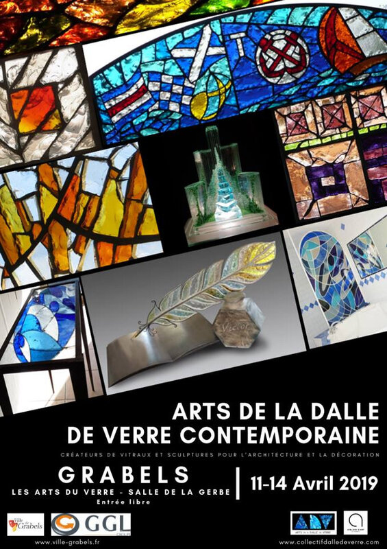 affiche Grabels Arts de la dalle de verre