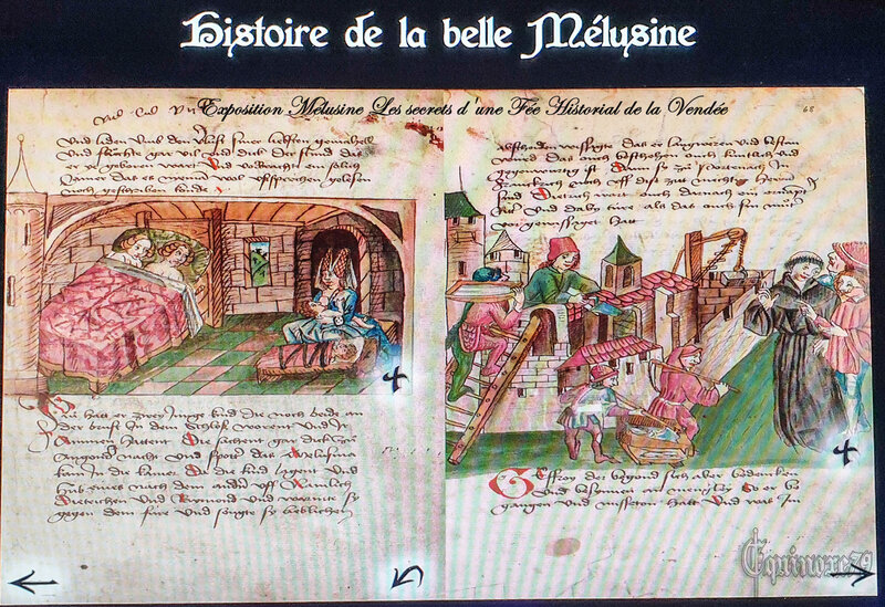 Légendes Poitevine ; Geoffroy à la Grande Dent, son frère Fromont Maillezais - Mélusine et Raimondin de Forez, sire de Lusignan (3)