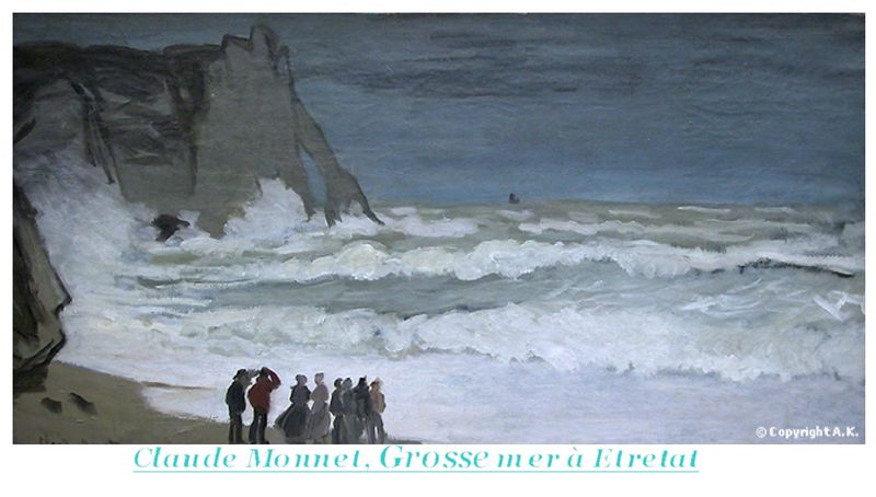 Claude Monnet, la mer à Etretat...