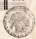 Timbre musique 3 centimes an X