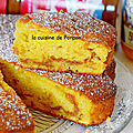 Gâteau moelleux à la confiture de clémentine corse et confiture de lait raffolé