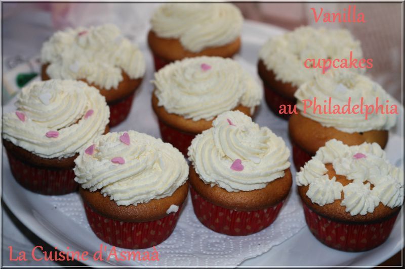 Vanilla Cupcakes Au Philadelphia La Cuisine D Asmaa