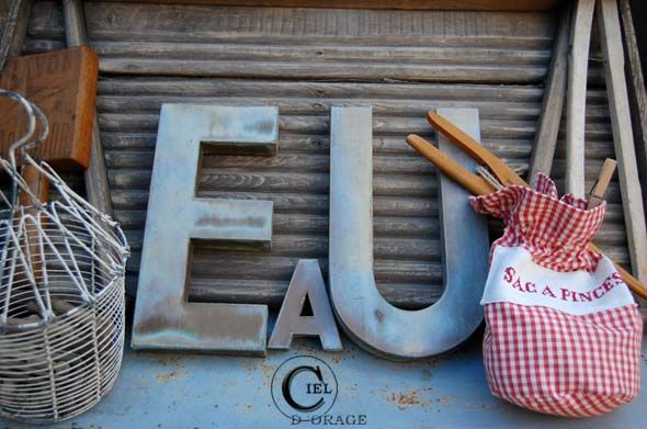 LETTRES ZINC