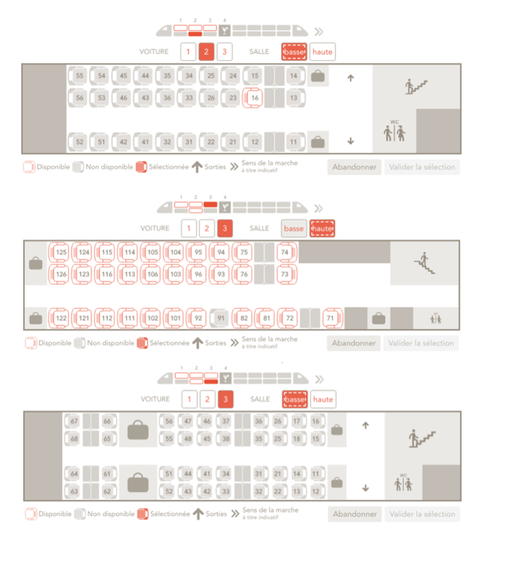 Schema Plan Des Places Dans Voiture Tgv Ouigo Placement TGV et Intercités - transports collectifs durables