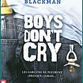 [chronique] boys don’t cry de malorie blackman