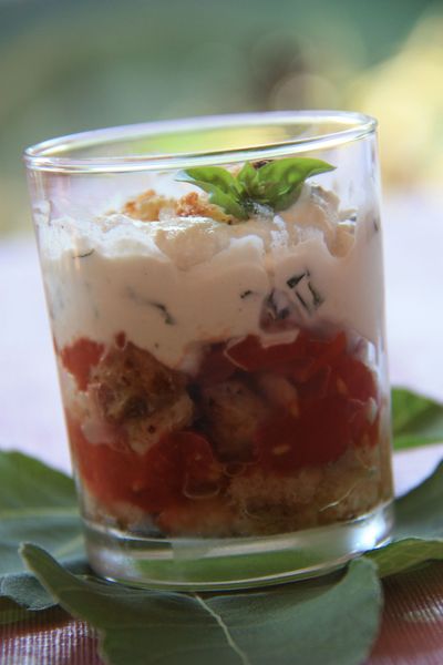TIRAMISU DE TOMATE ET RICOTTA