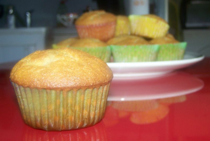 Cupcake amandes et purée de banane - Little Red Spoon
