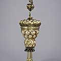 Deckelpokal, humpback cup with hl. christopher from the lüneburg council silver, kord olbrecht, 1528, lüneburg