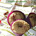 Muffin monday#38: mes muffins noisettes et coulis de groseilles