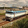 EF81 455, Tôgô station, Kagoshima main line.