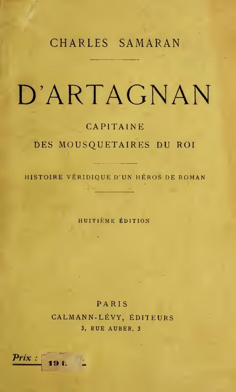 D'Artagnan Capitaine des mousquetaires du roi (Charles Samaran)