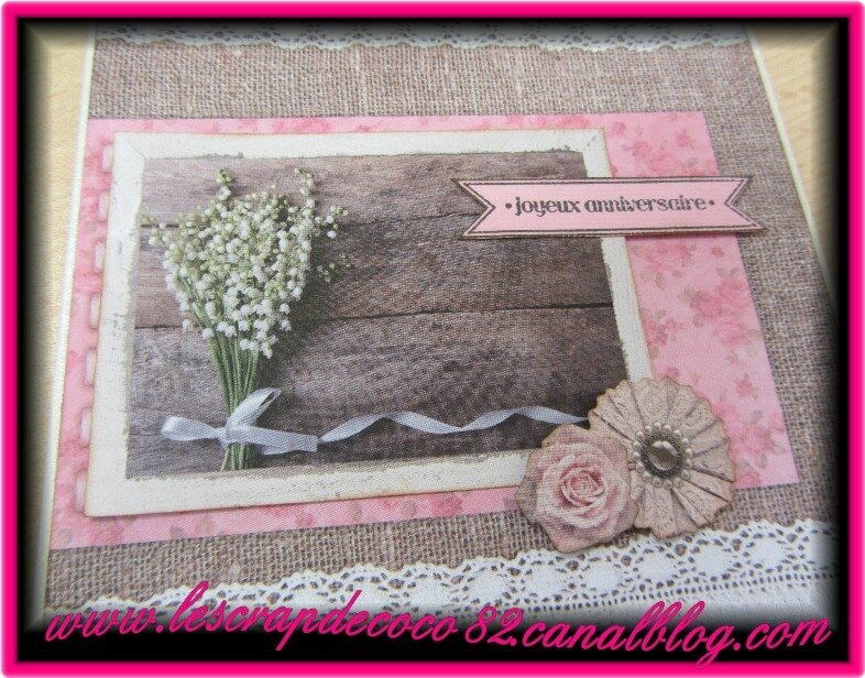 Carte Muguet Joyeux Anniversaire Le Scrap De Coco