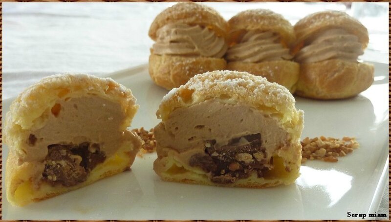 Eclair Craquelin Praline Coeur De Rocher Suchard Scrap Miam