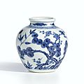 A fine blue and white 'three friends' jarlet, mark and period of yongzheng