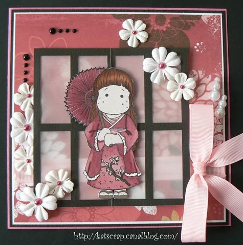 Carte Theme Japon Kat Scrap