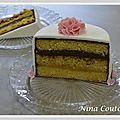 Dégustation: sponge cake, ganache chocolat et citron1
