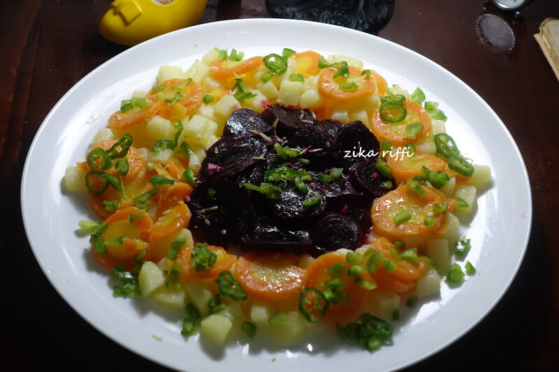 salade pommes de terre betterave et carottes 1