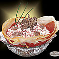 Corolle de jambon mangalitza, fromage frais à la ciboulette et truffe borchii