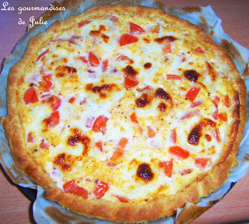 Quiche Jambon Tomates Mozzarella Les Gourmandises De Julie
