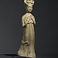 Dame de cour, dynastie tang, ca 7°-8° siècle