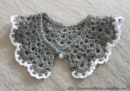 Crochet 2013 - Col gris & blanc